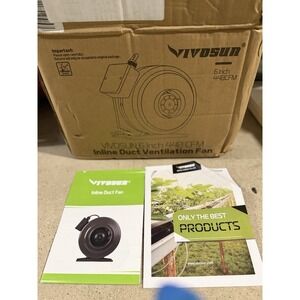 VIVOSUN 6" Inline Duct Fan 440 CFM Ventilation Hydroponic NEW
